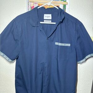 Goodfellow & Co Men's Dark Blue Casual Shirt